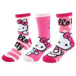 Textiel Trade Girls' Sanrio Hello Kitty Novelty Socks (3 Pairs)